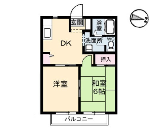 カーサ五番館（Ｓ）の物件間取画像